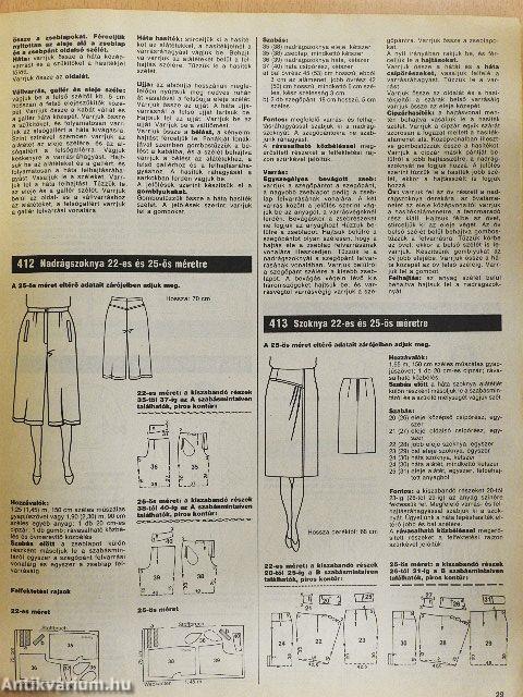 Burda Mode Moletteknek '90 nyár
