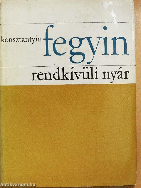 Rendkívüli nyár