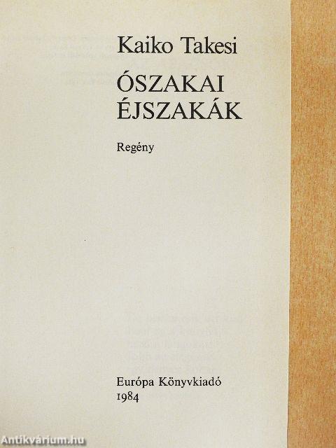 Ószakai éjszakák