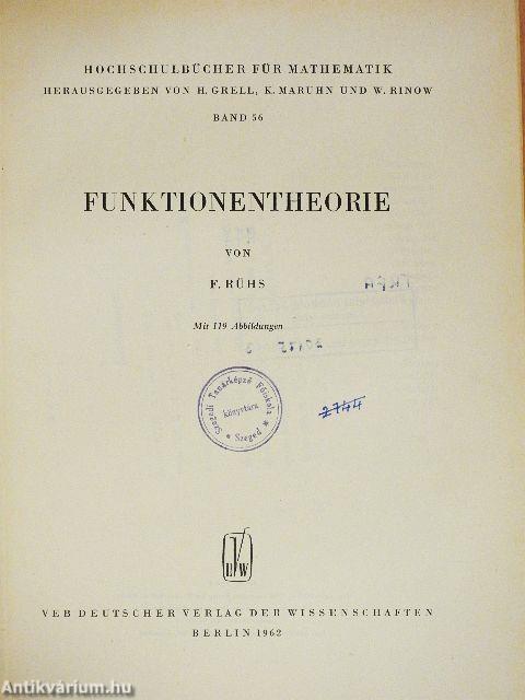 Funktionentheorie