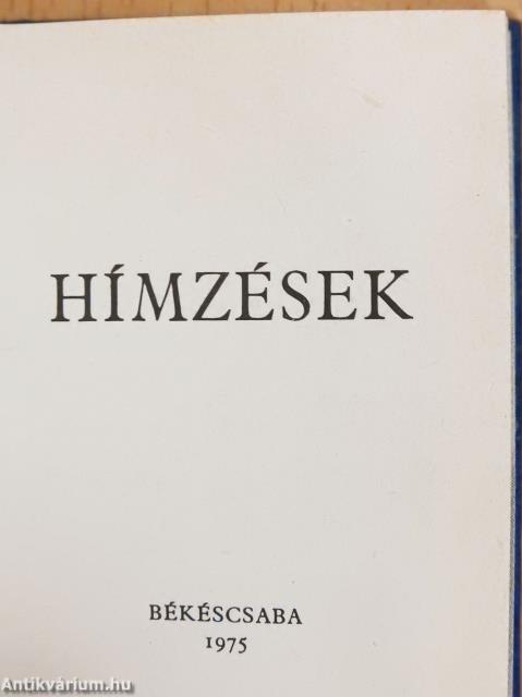 Hímzések (minikönyv)