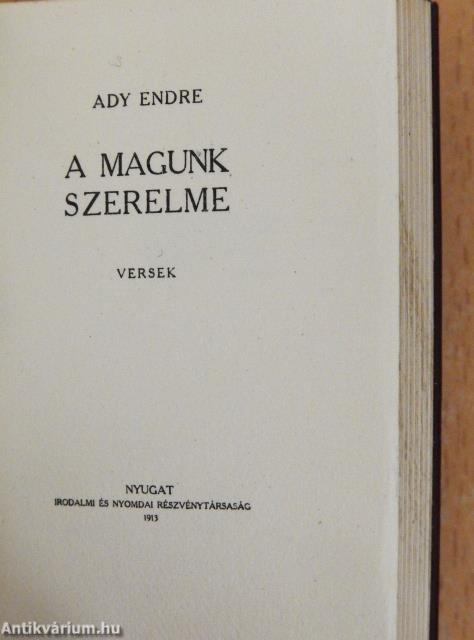 A magunk szerelme (minikönyv)