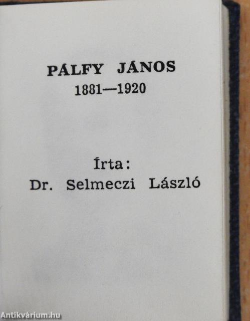 Pálfy János (minikönyv)