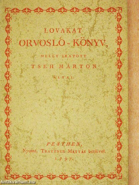 Lovakat orvosló-könyv
