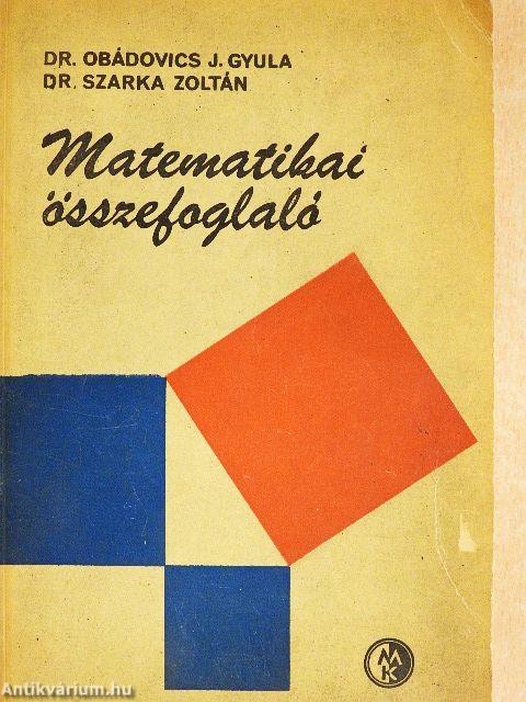 Matematikai összefoglaló
