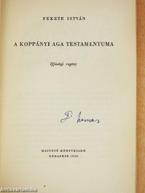 A koppányi aga testamentuma