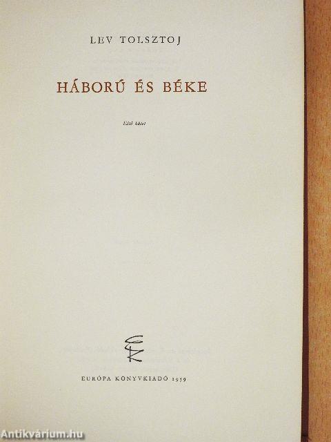 Háború és béke I-IV.