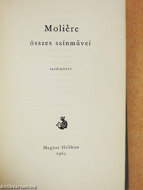 Moliére összes színművei I-II.