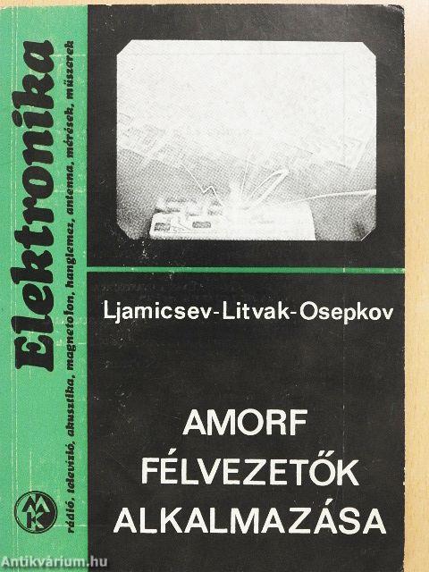 Amorf félvezetők alkalmazása