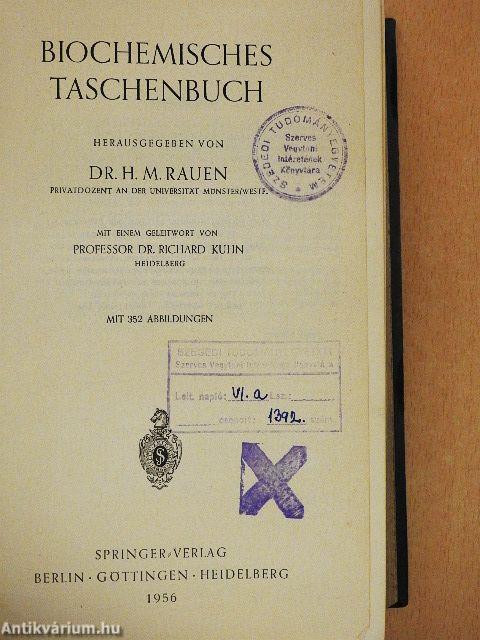 Biochemisches Taschenbuch