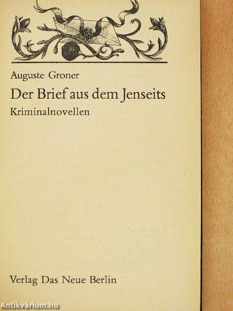 Der Brief aus dem Jenseits