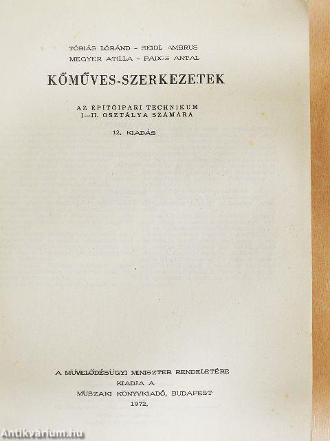 Kőművesszerkezetek