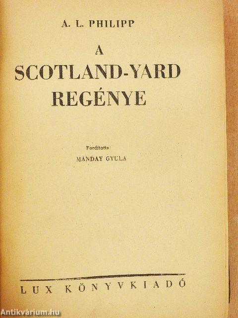 A Scotland-Yard regénye