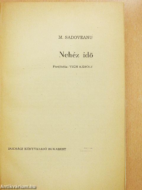 Nehéz idő