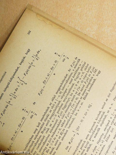 Matematikai analízis II.