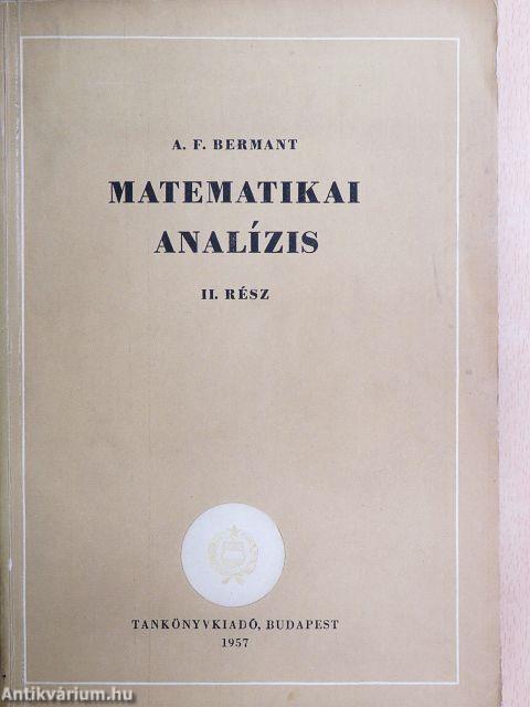 Matematikai analízis II.