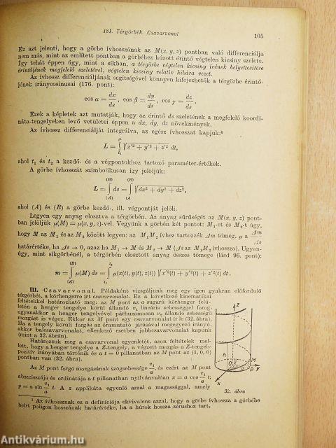 Matematikai analízis II.