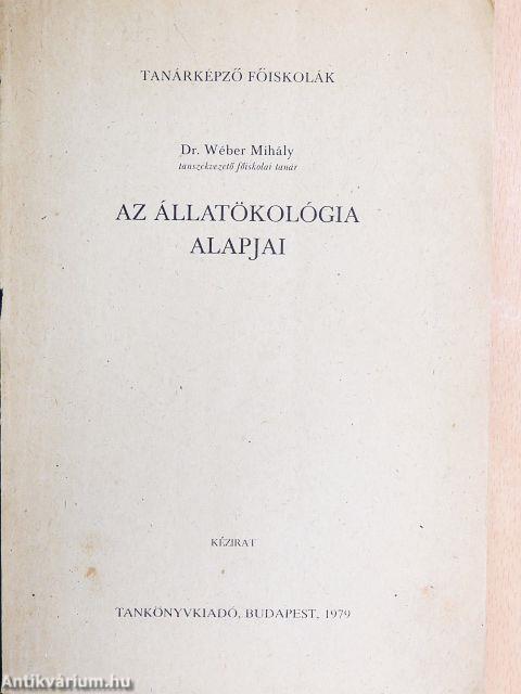 Az állatökológia alapjai