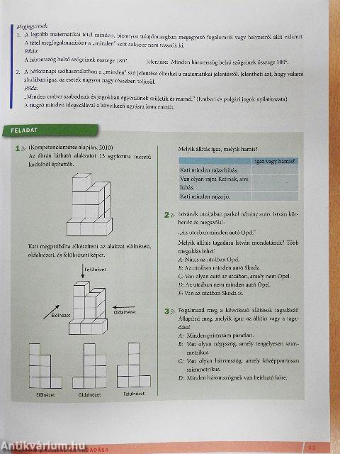 Matematika tankönyv 10/I.
