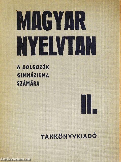 Magyar nyelvtan II.