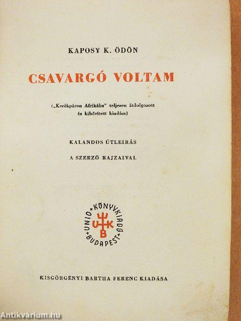 Csavargó voltam