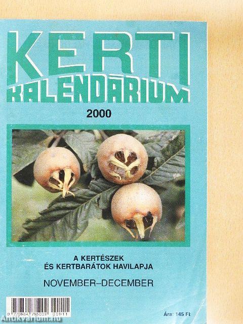 Kerti Kalendárium 2000. november-december