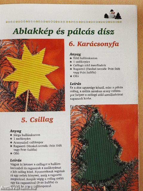 Karácsonyi papírdíszek