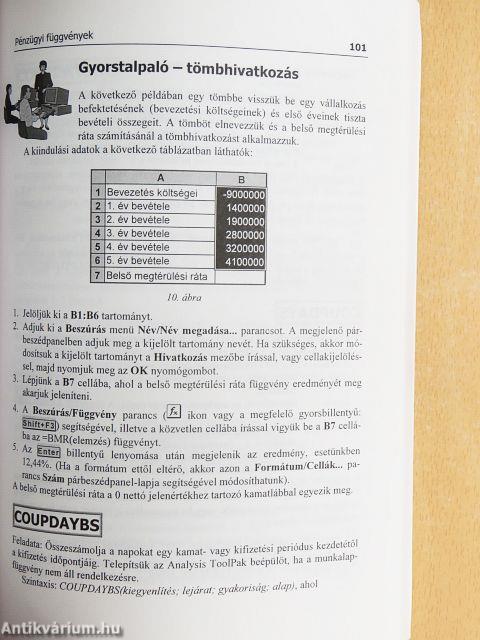 Az Excel 97 függvényei