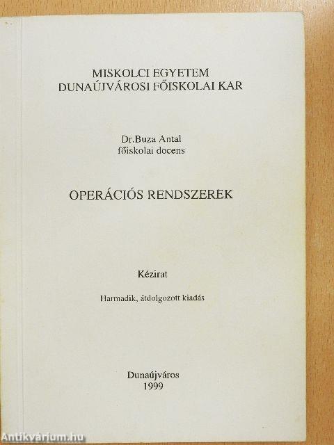 Operációs rendszerek 