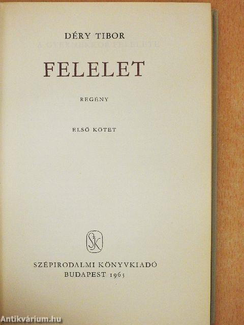 Felelet I-II.
