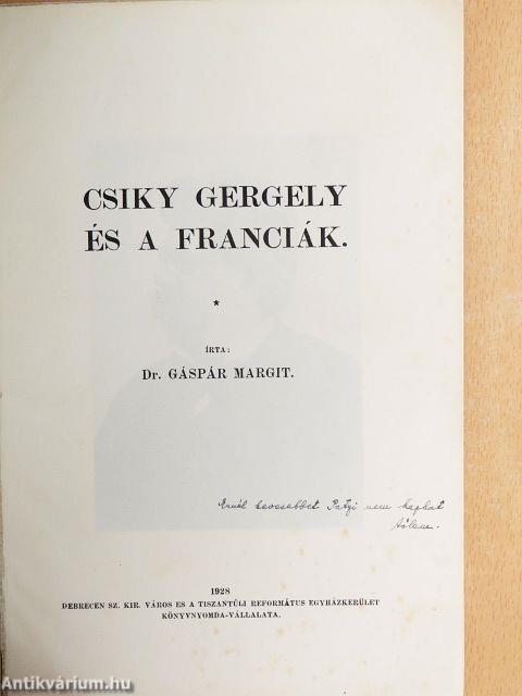 Csiky Gergely és a franciák