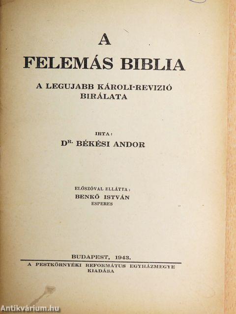 A felemás Biblia