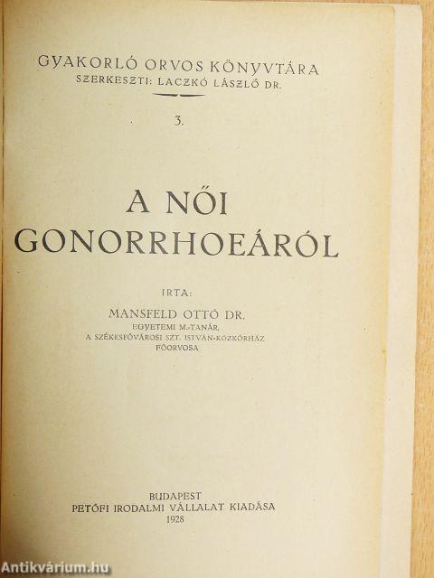 A női gonorrhoeáról