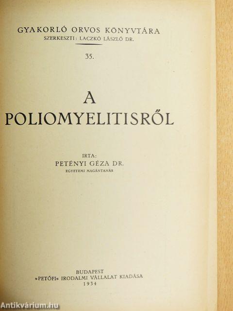 A poliomyelitisről