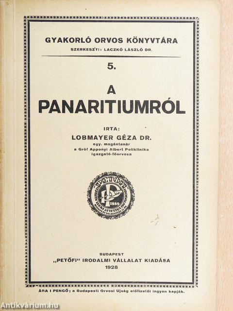 A panaritiumról