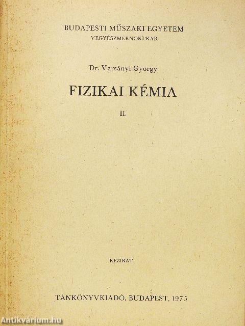 Fizikai kémia II.