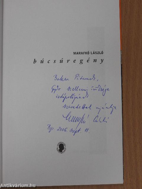 Búcsúregény (dedikált példány)