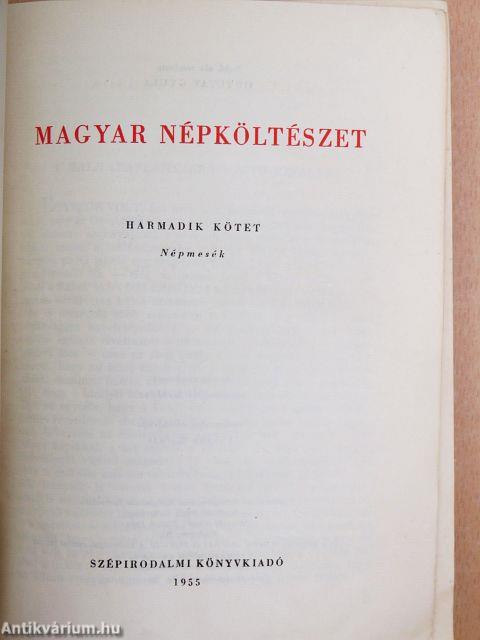 Magyar népköltészet III.