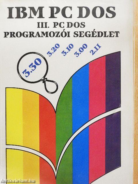 IBM PC DOS III.