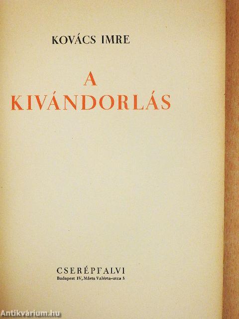 A kivándorlás