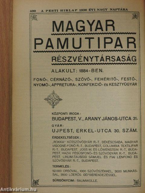 A Pesti Hirlap Nagy Naptára 1936
