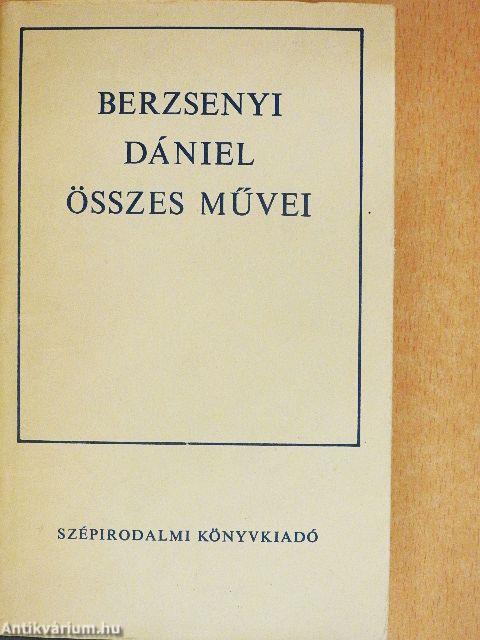 Berzsenyi Dániel összes művei