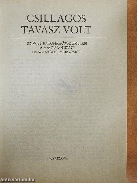 Csillagos tavasz volt