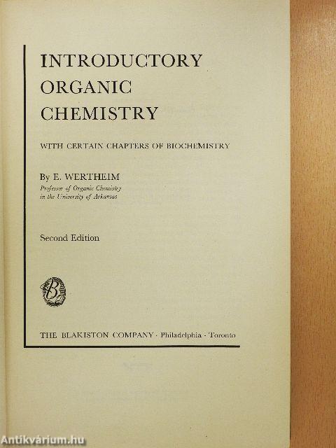 Introductory Organic Chemistry