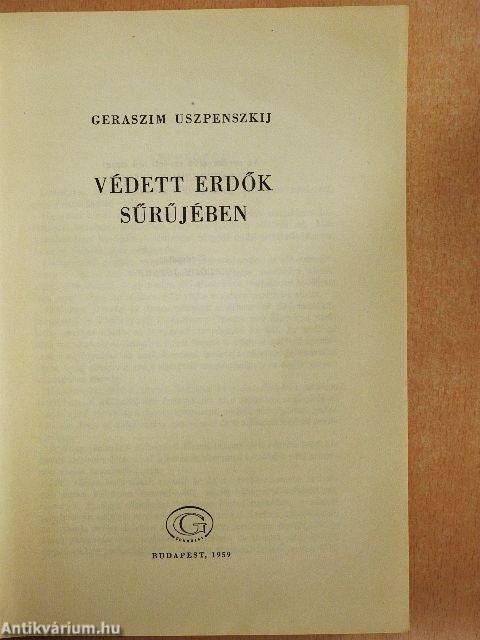 Védett erdők sűrűjében