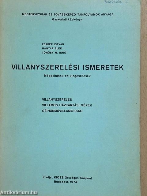 Villanyszerelési ismeretek