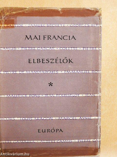 Mai francia elbeszélők