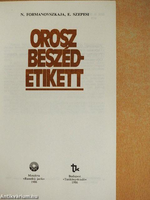 Orosz beszédetikett