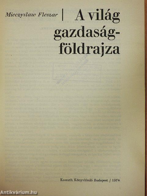 A világ gazdaságföldrajza