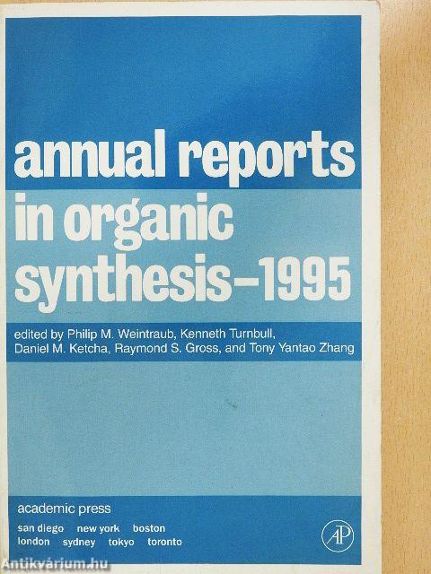 Annual reports in organic synthesis 1995